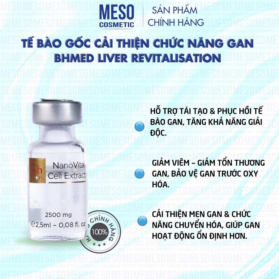 Tế bào gốc cải thiện chức năng gan Bhmed Liver Revitalisation
